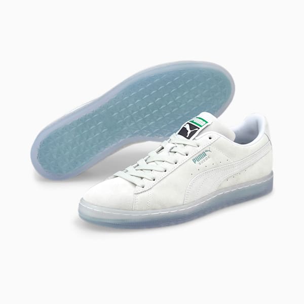 <table cellpadding="0" cellspacing="0" role="presentation"><tbody><tr><td>Suede Double Layer Sneakers</td></tr><tr><td></td></tr></tbody></table>, Puma White-Mineral Blue